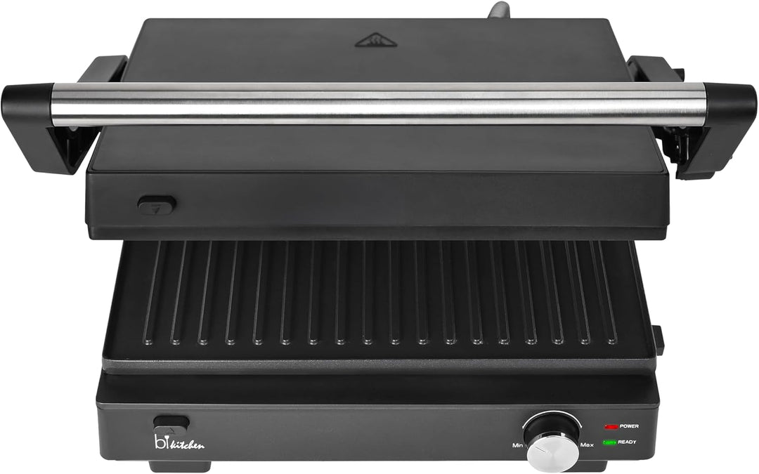 Silva Schneider grill 200 Kontaktgrill | 1500-1800W | Abnehmbare Grillplatten | Stufenlose Temperatu