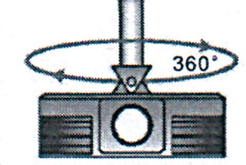 dream audio Beamer Deckenhalterung: Universal-Wand- und Decken-Halterung für Beamer und Projektoren