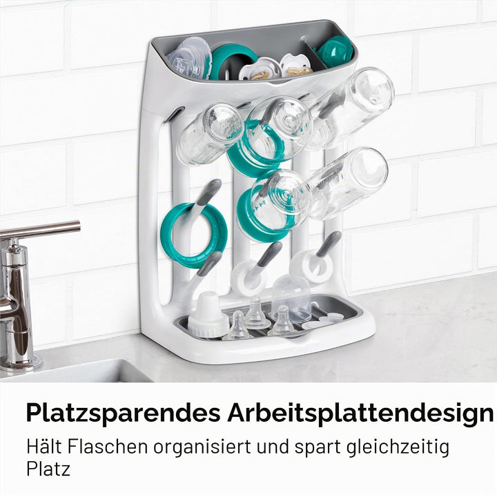 OXO Tot Space Saving Abtropfgestell Babyflaschen Silikon Kunststoff Acrylnitril-Butadien-Styrol, Bab