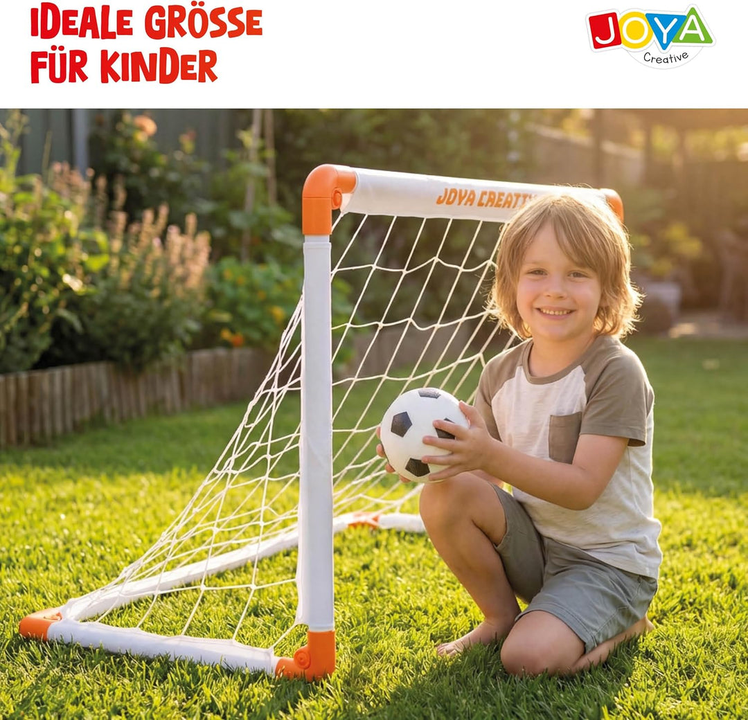 Fussballtor-Set (2er-Set) – inklusive Fussball, Ballpumpe und Tragetasche – 90 x 60 x 60 cm – Fussba