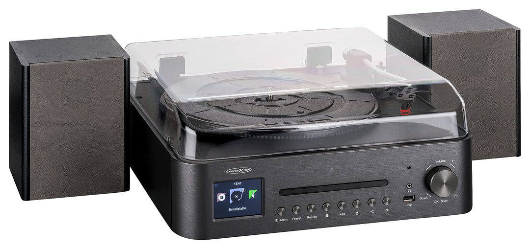 Reflexion HIF-2080 Musikanlage mit Internet- und DAB-Radio und Plattenspieler (DAB+, CD / MP3-Player