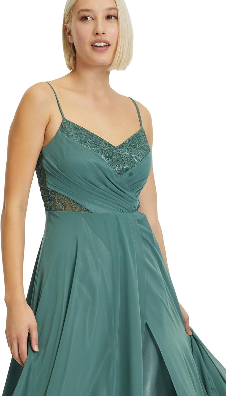 Vera Mont Damen Abendkleid mit Spitze 34 Dark Forest, 34 Dark Forest