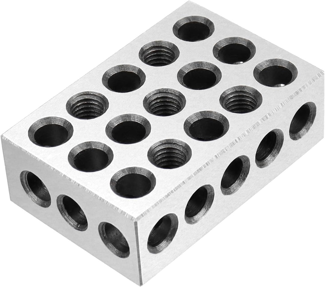 QWORK® 2 Stück Parallelblöcke Metrische, Fräsmaschine Präzisionsblöcke, 25x50x75m