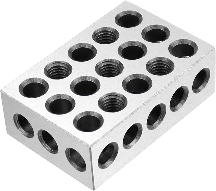 QWORK® 2 Stück Parallelblöcke Metrische, Fräsmaschine Präzisionsblöcke, 25x50x75m