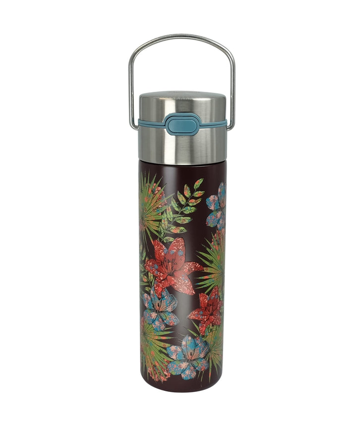 Eigenart Doppelwandige Edelstahlflasche Leeza Rustic Flower 500ml