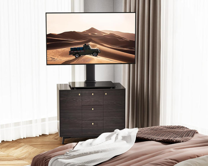 FITUEYES TV Standfuss TV Ständer Schwenkbar für 19-42 Zoll LCD LED OLED Plasma Flach & Curved Fernse