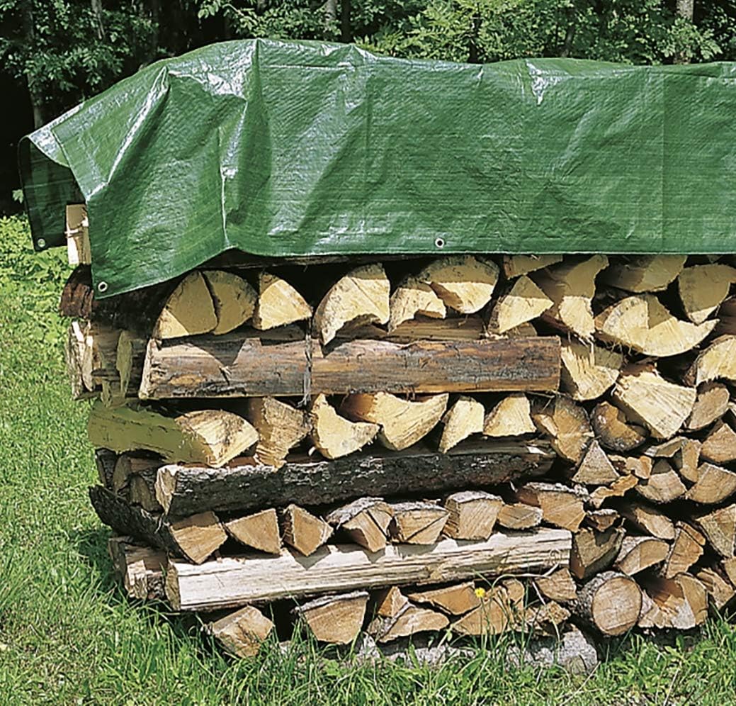 Windhager Schutzplane MEDIUM, Holz-Schutzplane, Allzweckplane, Abdeckplane für Draussen, Gewebeplane