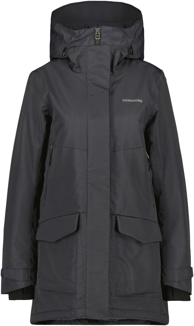 Didriksons Damen Frida 7 Parka Winterjacke, 38 Dark Night Blue