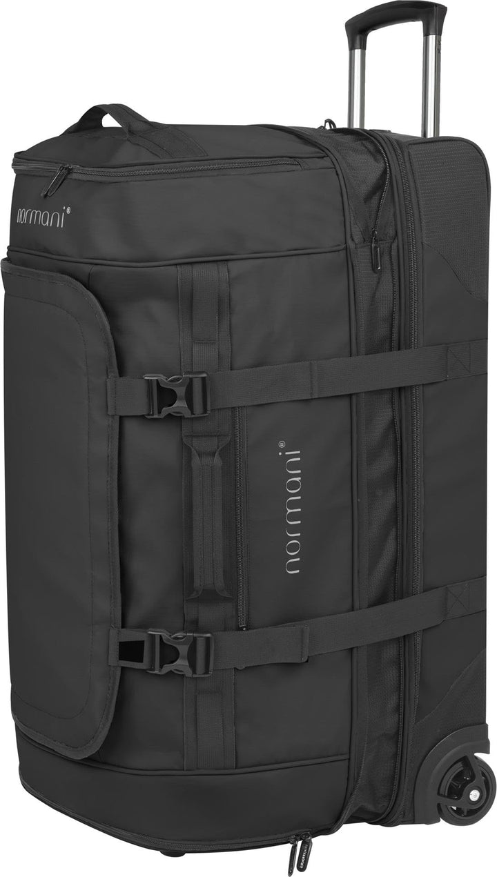 normani XXL Reisetasche 100-120 Liter 2-Rad Trolley gross Weichgepäck Travel Bag mit Rollen und 8 Fä