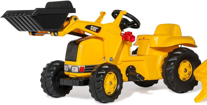 Rolly Toys rollyKid CAT Trettraktor mit Anhänger (für Kinder von 2,5 bis 5 Jahren, Heckkupplung) 023