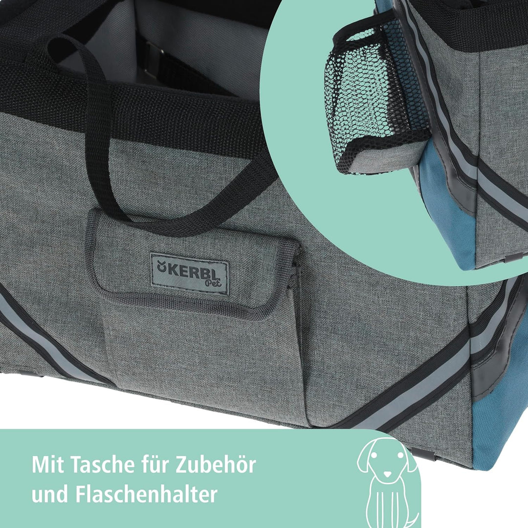 Fahrradtasche Vacation 38x29x25cm, grau/blau