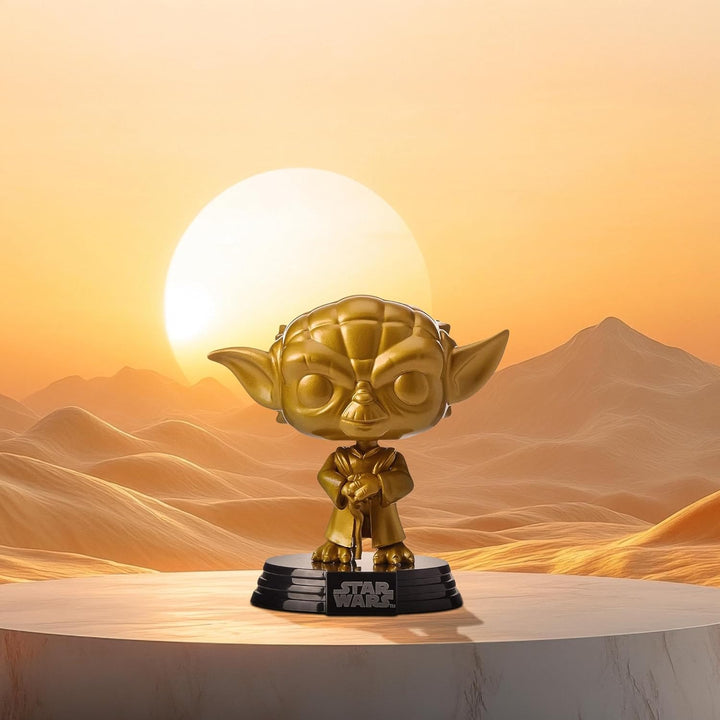 Star Wars Funko – 43018 – Funko Pop! – Movies Gold Edition – Yoda – Vinyl Figur,ca. 9cm