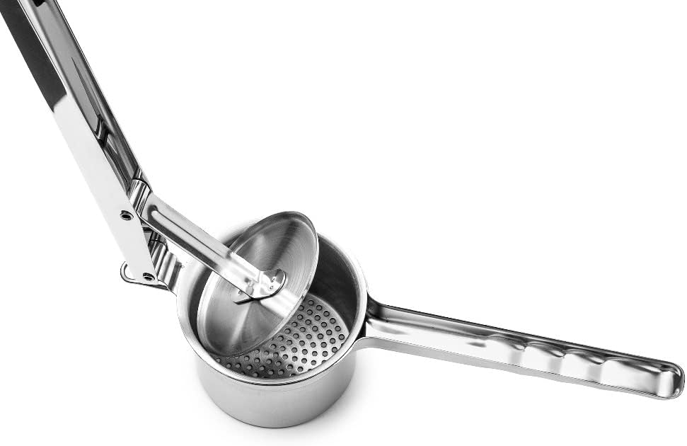Forgast Kartoffelpresse | Edelstahl | Spätzlepresse für Kartoffelpüree, Obstsäfte, Gemüsebrei & Püre