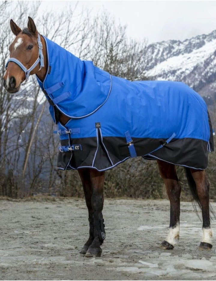 Equi-Theme EQUITHEME Decke Aisance 1200D ? 50 g ? Farben ? Blau/Schwarz ? Grösse Decke ? 5,9 Bleu/No
