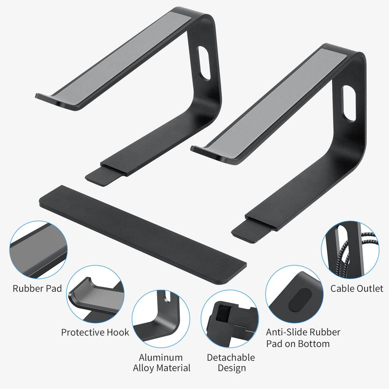 Bewahly Laptop Ständer, Ergonomisch Notebook Ständer, Aluminium Halter, Halterung, Stand für MacBook