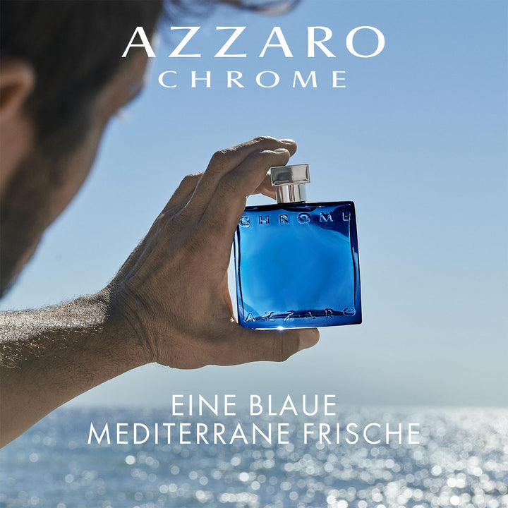 Azzaro Chrome, Parfüm für Herren, Eau de Parfum, Frischer und zitrischer Duft mit Bergamotte, Tannen