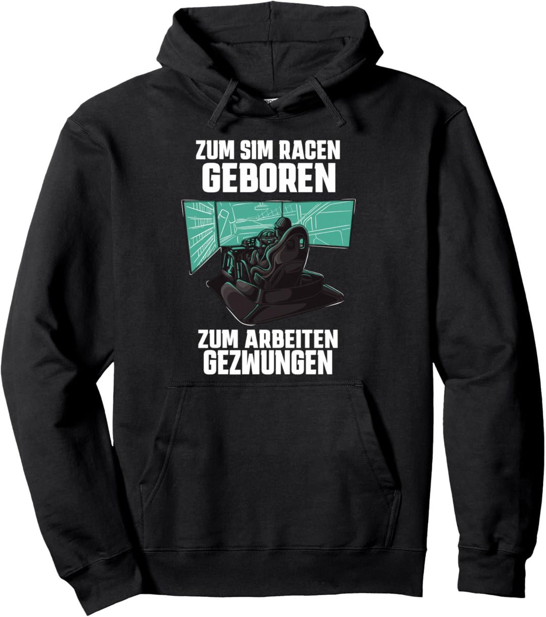 Rennspiel Gamer Zocken PC-Spieler Gaming Rennspiel Sim Racer Pullover Hoodie