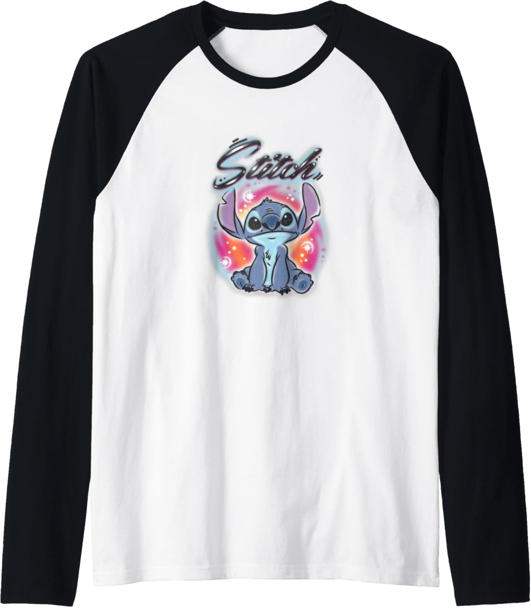 Disney Lilo & Stitch Airbrush Boardwalk Portrait Raglan