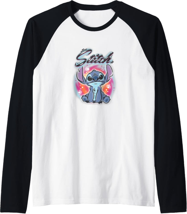 Disney Lilo & Stitch Airbrush Boardwalk Portrait Raglan