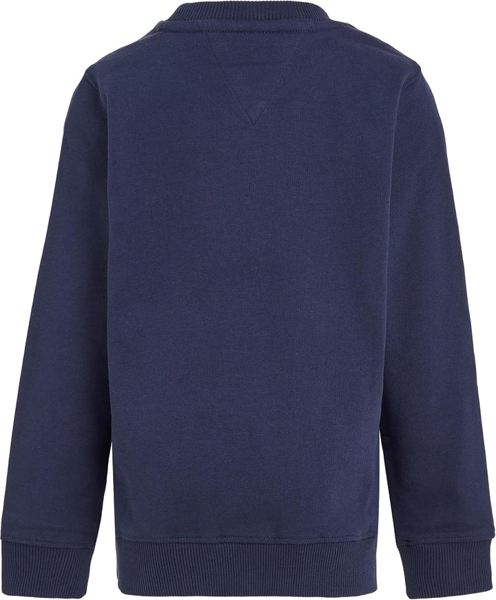 Tommy Hilfiger Kinder Unisex Sweatshirt Essential Sweatshirt ohne Kapuze 80 Twilight Navy, 80 Twilig
