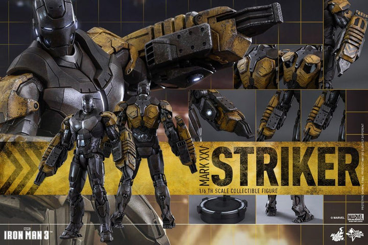 Hot Toys Massstab 1: 6 "Iron Man Mark xxv-Striker Movie Masterpiece Serie Figur (grau)