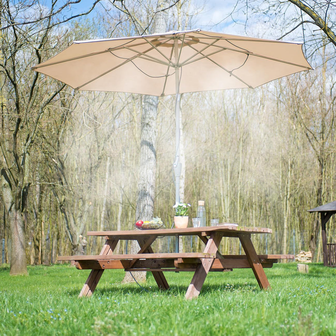 Royal Gardineer Vernebler Garten: 2X Wasser-Zerstäuber-Set, je 10-Meter-Schlauch & 10 Kunststoff-Düs