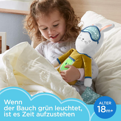 Fisher-Price GMN58 - Traumhäschen Schlafbegleiter, Plüschspielzeug mit Musik für Kleinkinder, mit Sc