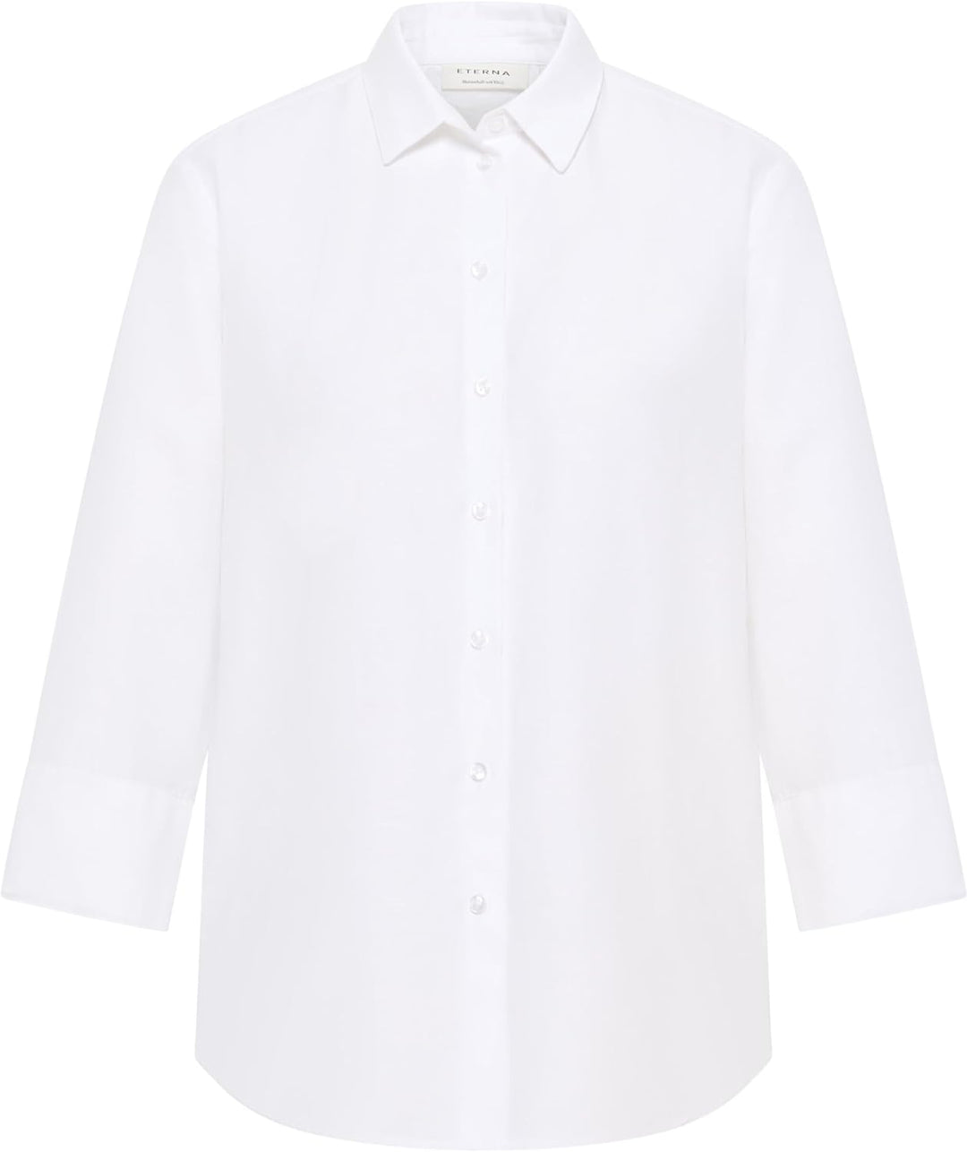 ETERNA Damen Linen Shirt Loose FIT 34 Weiss, 34 Weiss