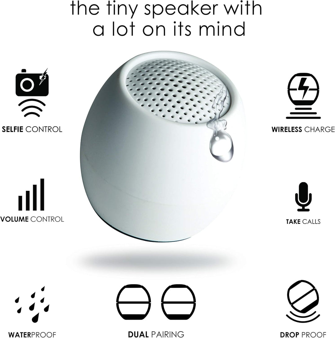Boompods Zero Mini Bluetooth Lautsprecher - tragbarer Outdoor Lautsprecher, IPX6 Wasserschutz & 5 St