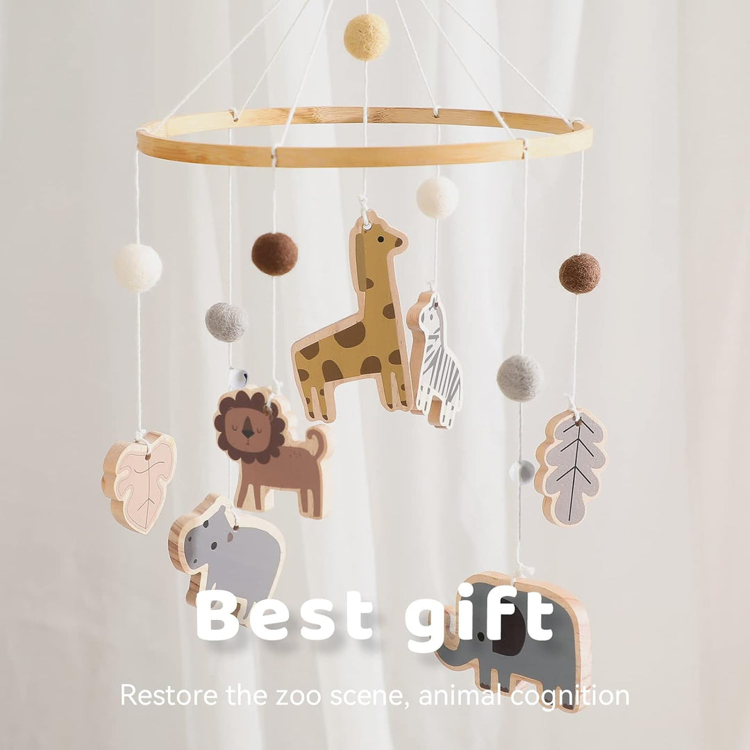 Mobile Baby Windspiele mit bunten Safari, Wickeltisch für Kinderzimmer-Dekoration, Anhänger Bettgloc