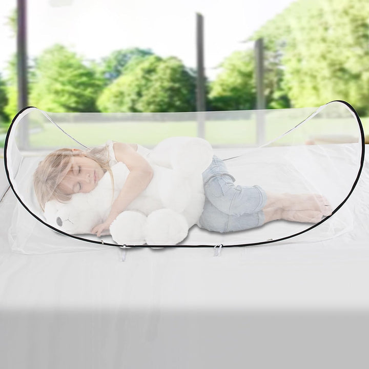 Moskitonetz Pop Up Bett, 200 x 100 x 70cm Einzelbett Faltbares Moskitonetz Reise Mückennetz, Tragbar