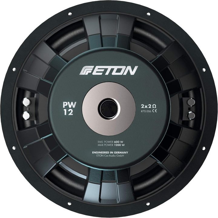ETON PW 12: Kräftiger 30 cm / 12 Zoll Langhub Woofer, Bass fürs Auto, Bass Lautsprecher mit Ferritma