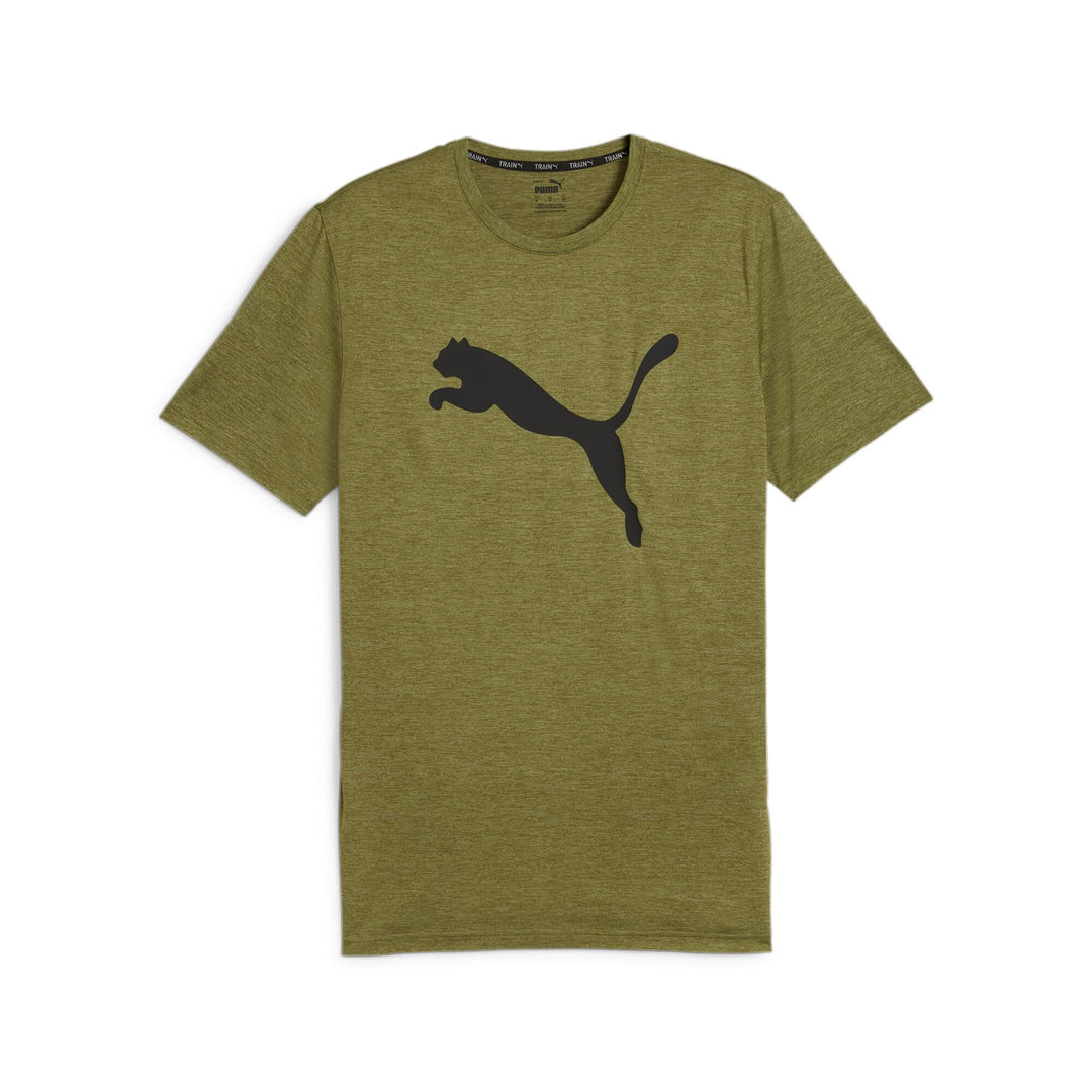 PUMA Herren Train Fav Heather Cat Tee T-Shirt S Olivgrün Meliert, S Olivgrün Meliert