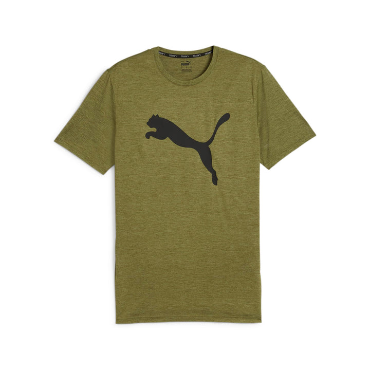 PUMA Herren Train Fav Heather Cat Tee T-Shirt S Olivgrün Meliert, S Olivgrün Meliert