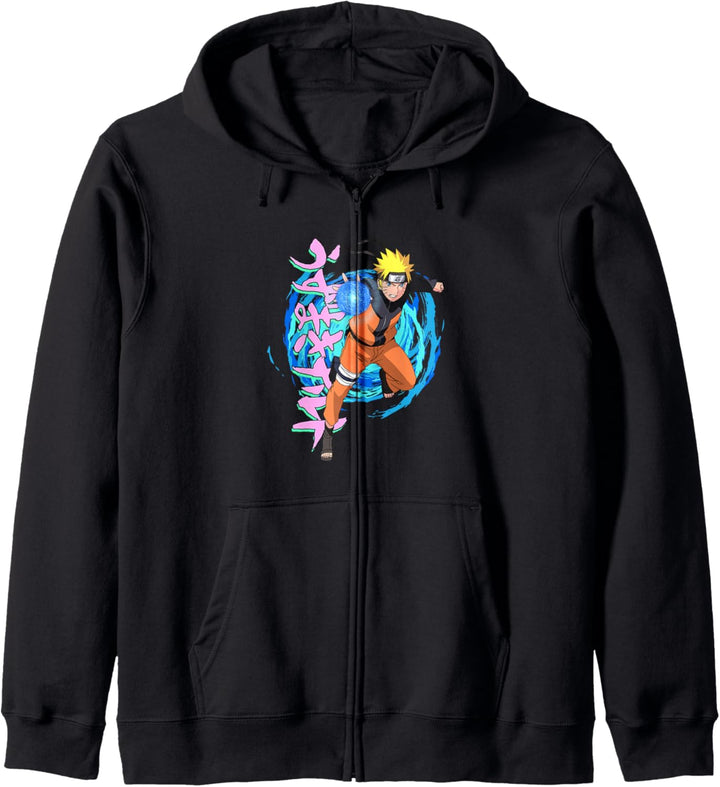 Naruto Shippuden Blaue Spiralen Kapuzenjacke