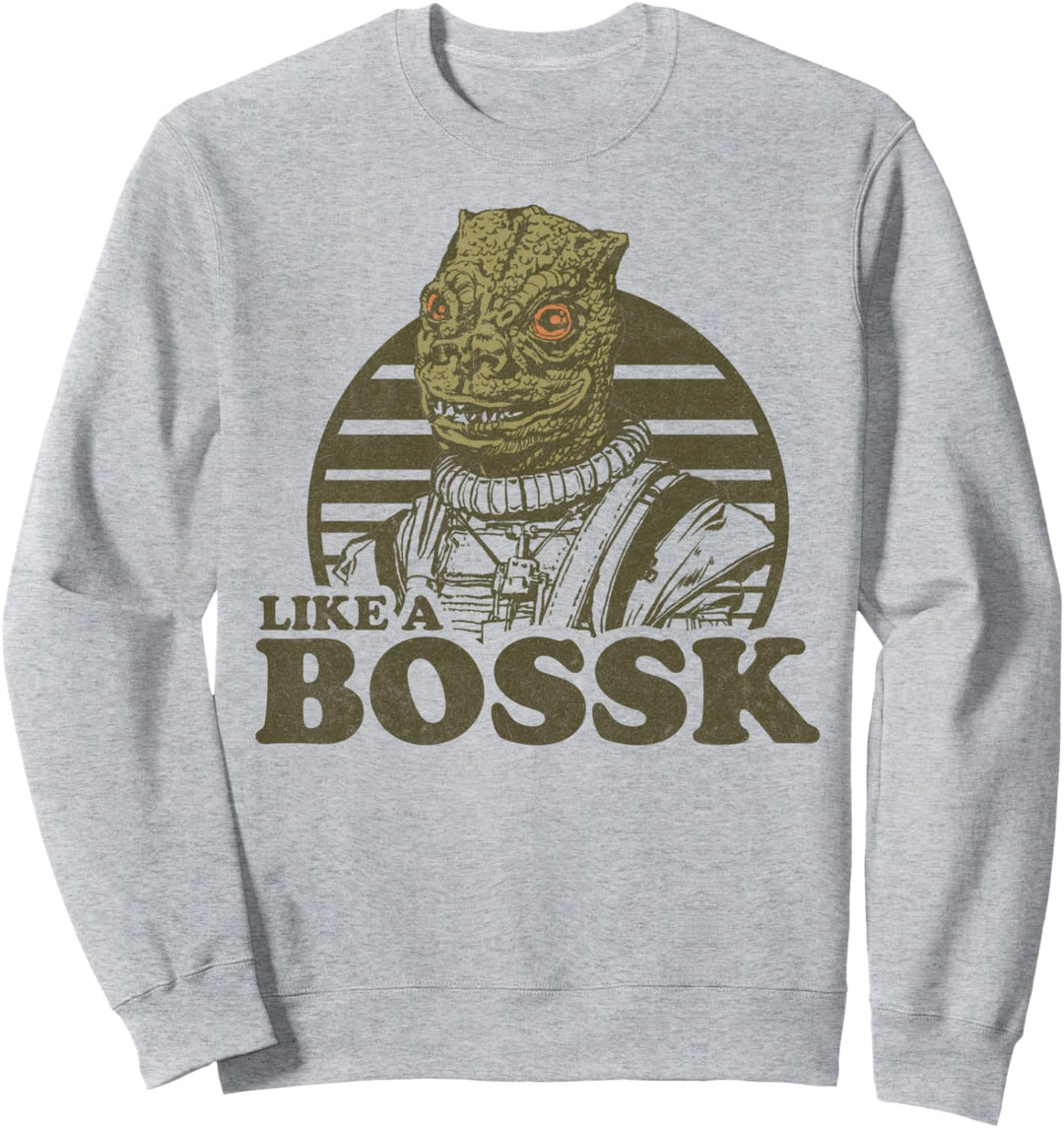 Star Wars Like A Bossk Striped Portrait Sweatshirt