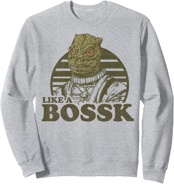 Star Wars Like A Bossk Striped Portrait Sweatshirt