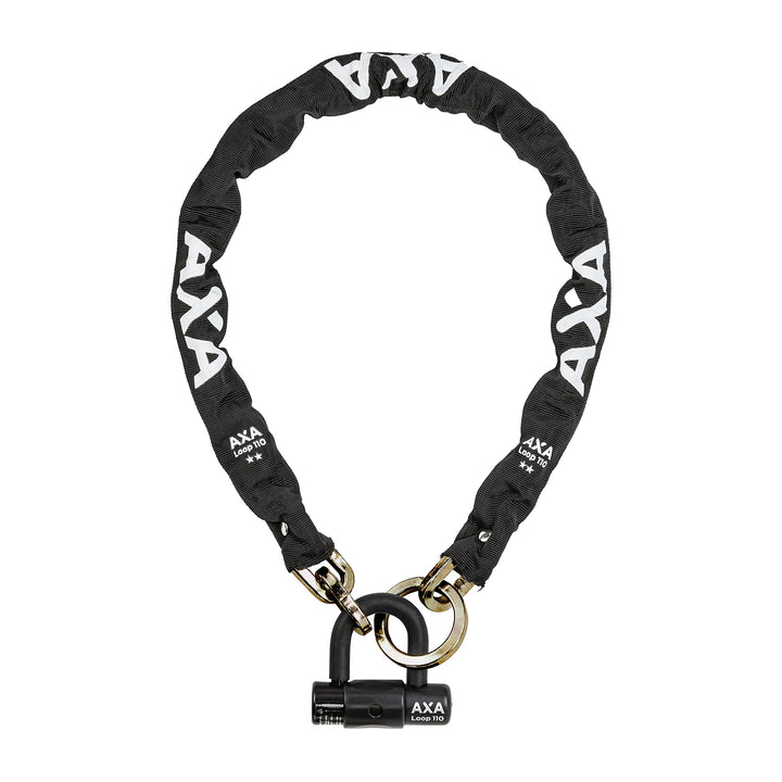 AXA Loop 110 Kettenschloss – Länge 110 cm – Sicherheitsstufe 15 – Hohe Sicherheit für E-Bikes und La