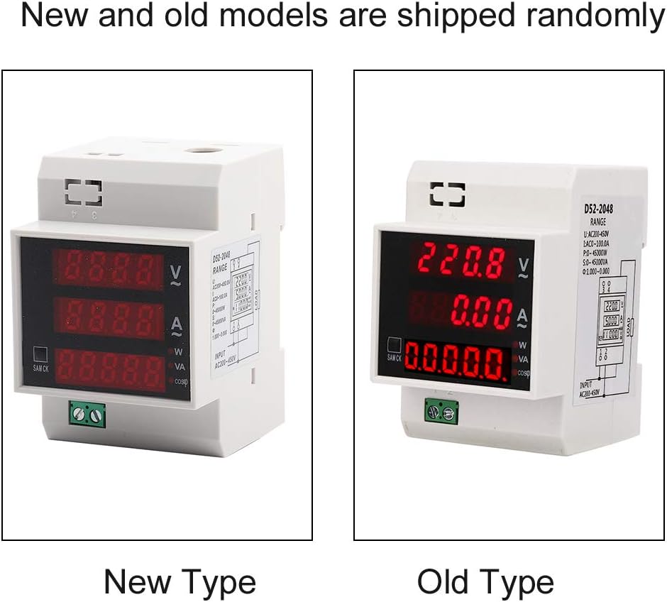 Power Factor Meter, stabile Leistung, multifunktionaler Leistungsmesser, zur Spannungsmessung(AC200-