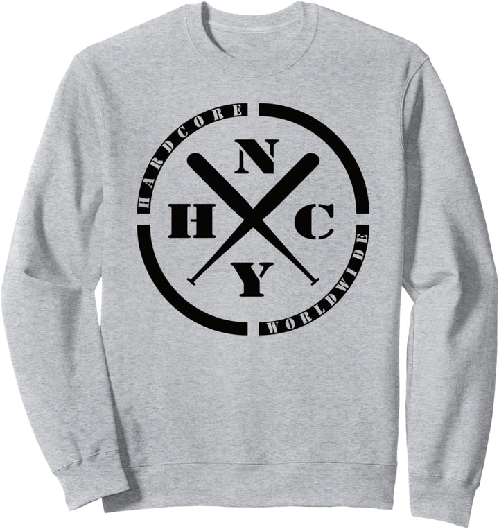 Black Hardcore is Worldwide NYHC New York Punks Not Dead Sweatshirt