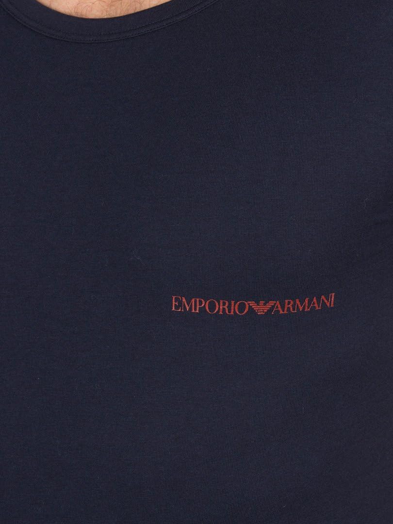 Emporio Armani Zwei Pack Rundhals t-Shirt XL Marine & Rot