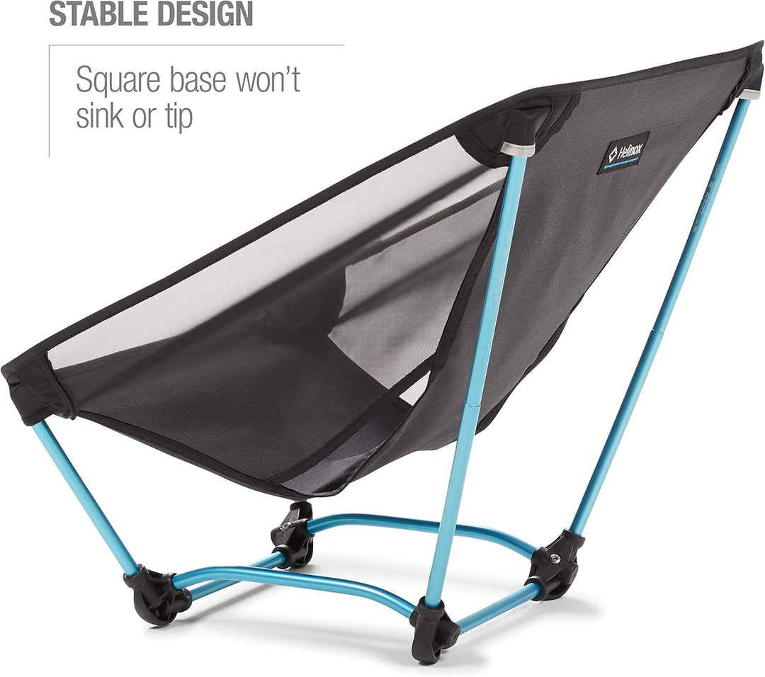 Helinox Ground Chair | Robuster, ultraleichter, Faltbarer, tragbarer Stuhl für Camping, Rucksack-, W
