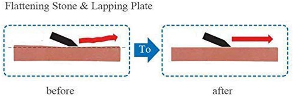 QZATACAEN Diamantschärfstein Diamantabflachungsstein Läppplatte Einseitig 180Grit Fixing Flattener 2