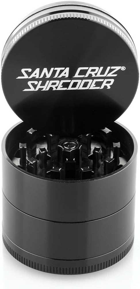 Santa Cruz Shredder 4 Stück, Grösse M Kräutermühle, Aluminium, Schwarz, 2 1/8 inch