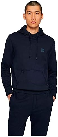 BOSS Herren Wetalk Hoodie aus Baumwoll-Terry mit Logo-Aufnäher XS Dark Blue404, XS Dark Blue404