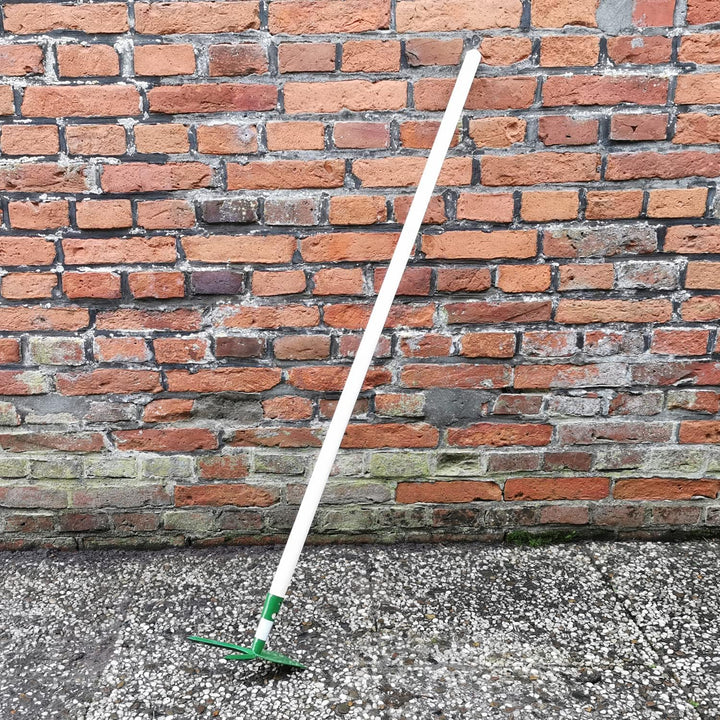 Garten Gerät Doppelhacke Doppel Ziehhacke Hacke Grubber Boden Erde Gewächshaus Gemüse Blumen Beet St