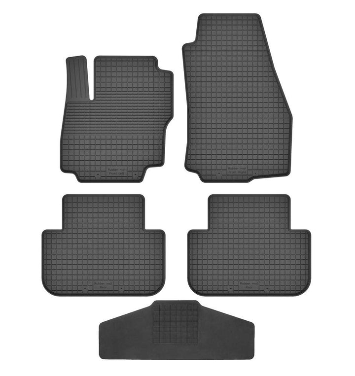 Fussmatten Vorne, Hinten + Tunnel für Ford C-Max/Grand C-Max ab 2010 Gummi Gumimatten Vorne, Hinten,