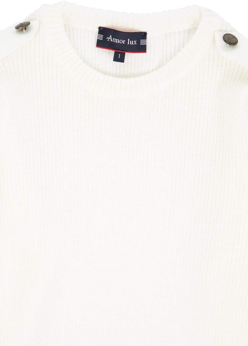 Armor Lux Damen Pull Marin Redon Femme Pullover 3XL Milk, 3XL Milk