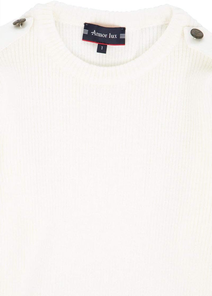 Armor Lux Damen Pull Marin Redon Femme Pullover 3XL Milk, 3XL Milk