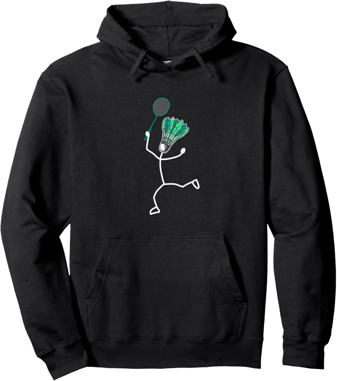 Badminton Stylisches cooles Strichmännchen Pullover Hoodie